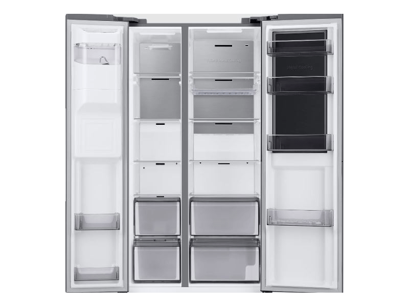 Samsung RH68B8840S9/EF Side-by-Side hűtőszekrény, Inox