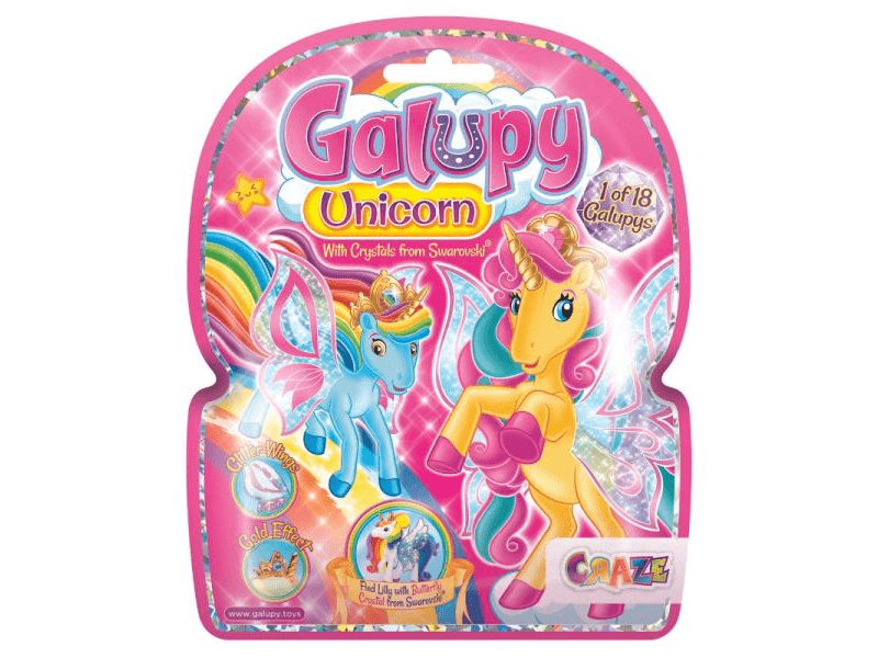 Unikornis Swarovski kristállyal, többféle