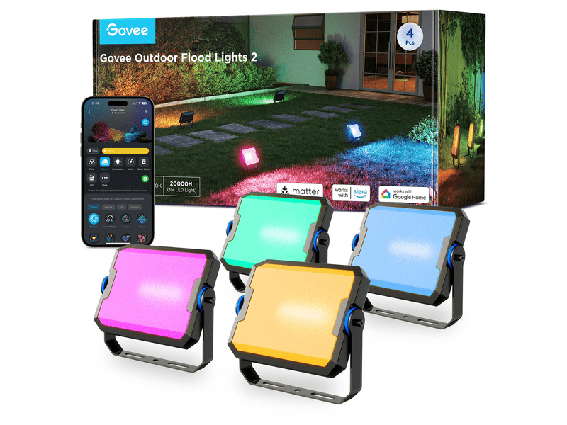 Govee Outdoor Flood Lights 2 Kültéri reflektor, 4 db (H8057C11)