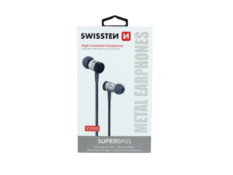 Swissten YS900 Superbass fülhallgató, fekete (51105001)