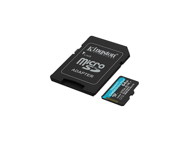Kingston Canvas Go Plus microSD kártya, 64 GB (SDCG4/64GB)