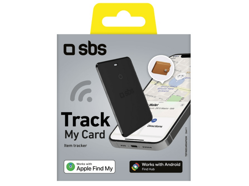 SBS Track My Card tracker, crni (TEFINDCARDAPGOK)