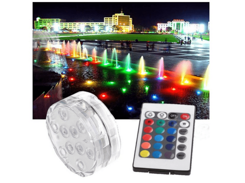 Smart medencevilágítás, 15 RGB LED, 3 x AA