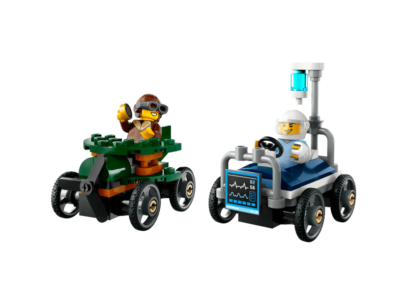 LEGO® City Zrakoplov vs. bolnički krevet, paket trkaćih automobila (60459)
