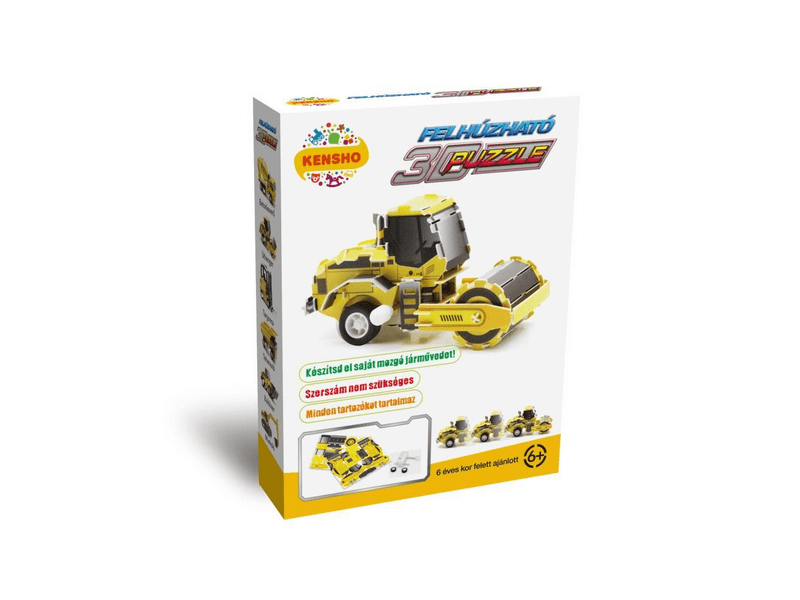 Kensho Felhúzható 3D puzzle - úthenger (HWMP-88)