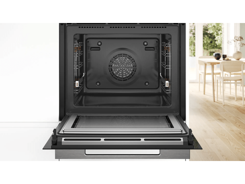 Bosch HMG778NB1 Beépíthető sütő mikrohullám funkcióval + Bosch PXX875D67E Beépíthető kerámia főzőlap + Bosch CMG7761B1 Beépíthető sütő mikrohullámú funkcióval