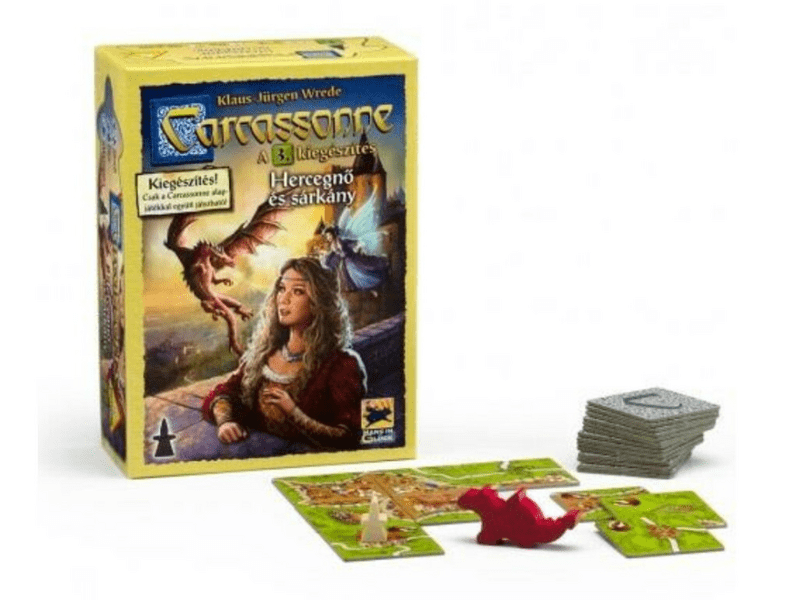 Piatnik Carcassonne 3. kiegészítő - Hercegnő és sárkány (PTK794698)