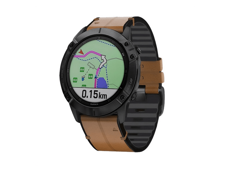 Gigapack Garmin Fenix Pótszíj, bőr hatású, barna (GP-149247)