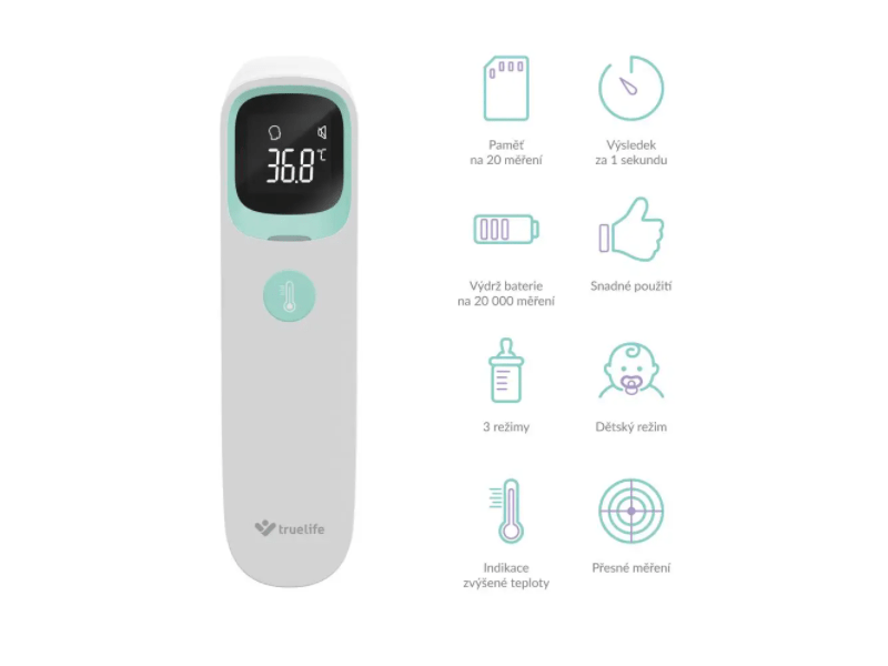 TrueLife Care Q9 Érintés nélküli hőmérő/lázmérő