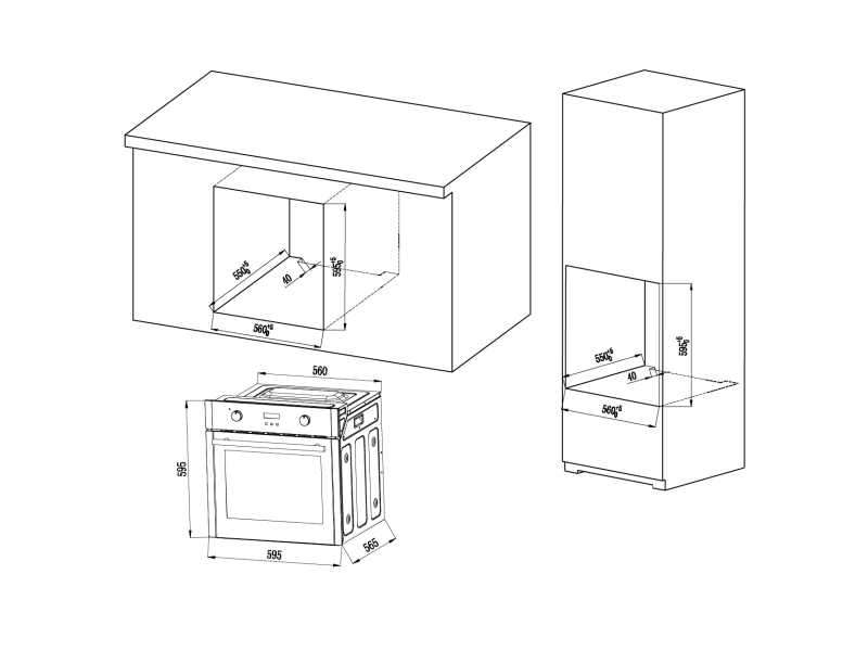 MPM MPM-63-BO-26 Beépíthető sütő