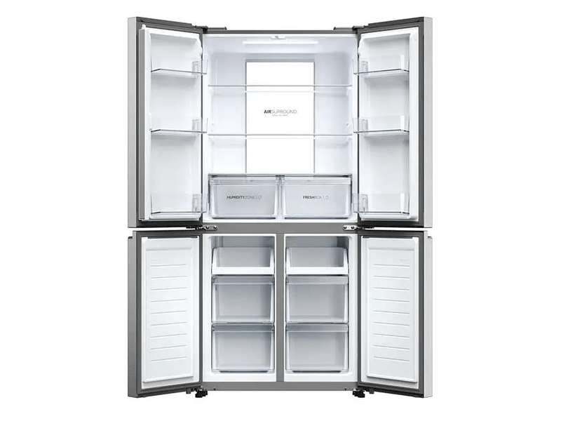 Haier HCR7818DNMM Négyajtós hűtőszekrény, inox