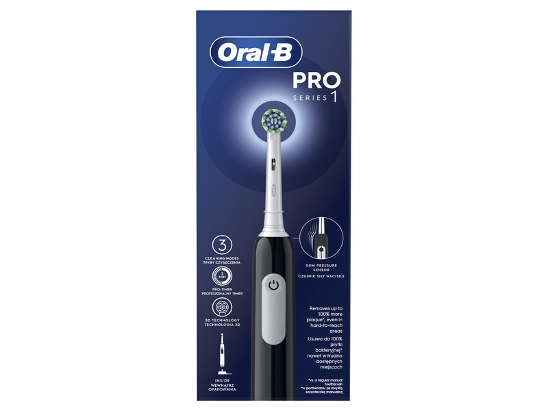 Oral-B PRO1 X-Clean, Fekete + útitok