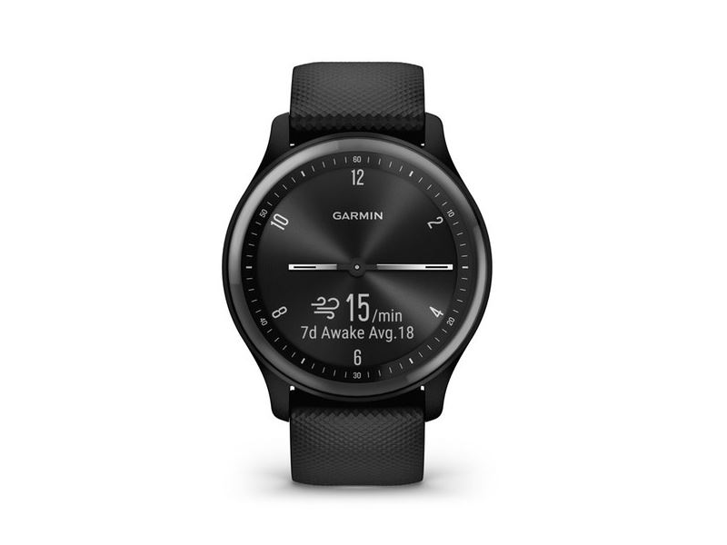 Garmin Vivomove Sport Okosóra, Szürke, Fekete színű szilikon szíj (010-02566-00)