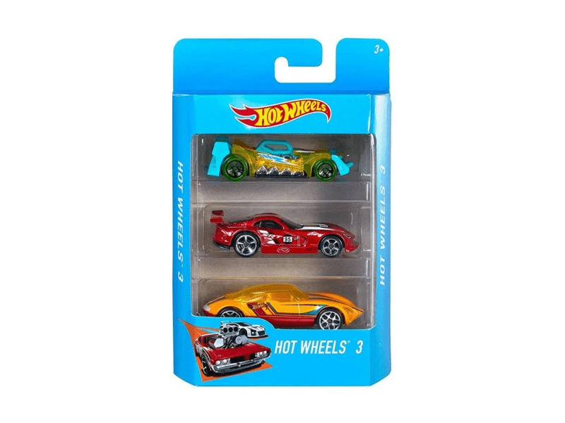 Hot Wheels kisautók, 3 darabos szett, többféle (K5904)