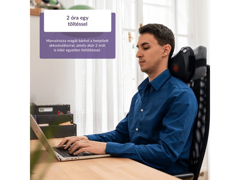 TrueLife RelaxBack B3 Charge Infra masszázspárna