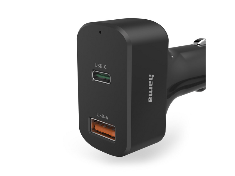 Hama 200018 USB+Type-C auto punjač