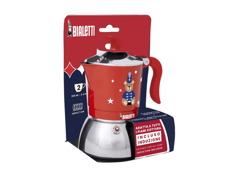 Bialetti Fiammetta Indukciós kotyogós kávéfőző, 2 adag, piros (6651)