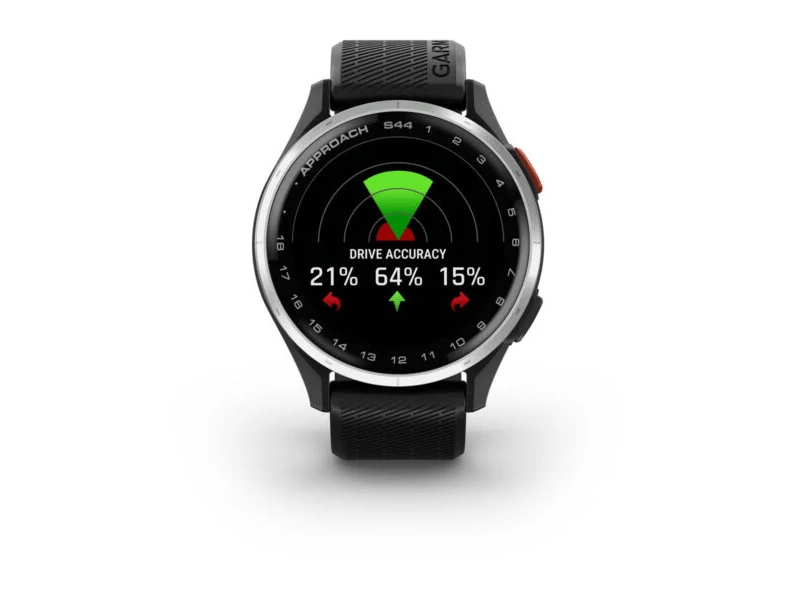 Garmin Approach S44 Okosóra, ezüst/fekete (010-03009-00)