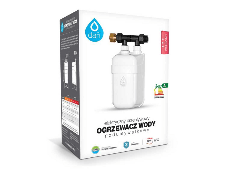 Dafi 921644 átfolyós vízmelegítő, csap alá szerelhető