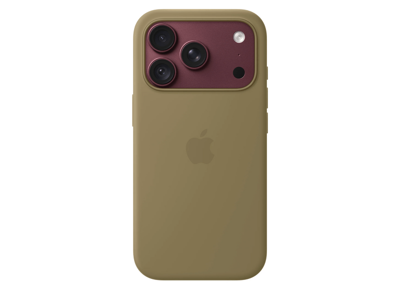 Apple iPhone 18 Pro szilikon tok, MagSafe-rögzítésű, olíva (MK8V4ZM/A)