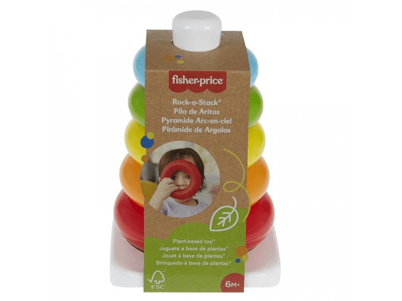 Fisher-Price: Színes gyűrűpiramis - ECO (GRF09)