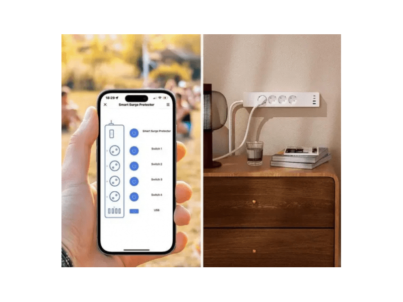 Meross Smart 30W gyorstöltős hosszabbító (MSP844SMA-EU)