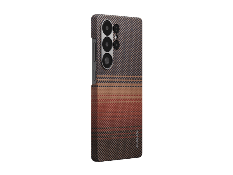 Pitaka pletena maska za Samsung S25 Ultra, boja zalaska sunca (KS2503U)