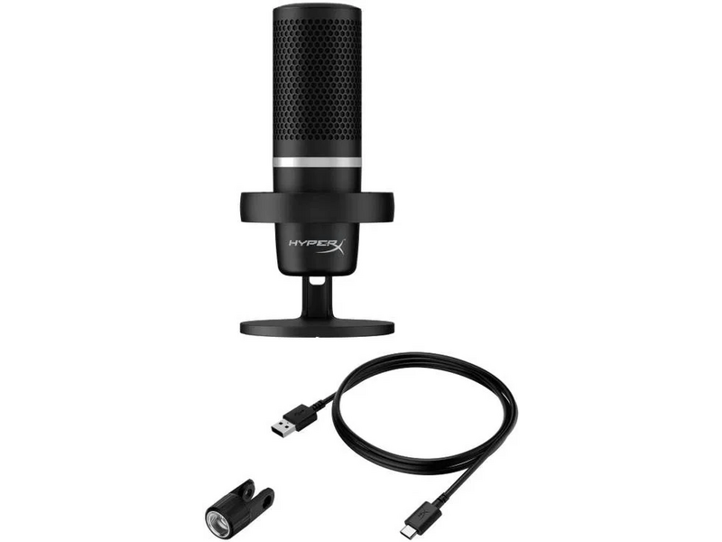 HP HyperX DuoCast RGB Gamer Asztali mikrofon (4P5E2AA)