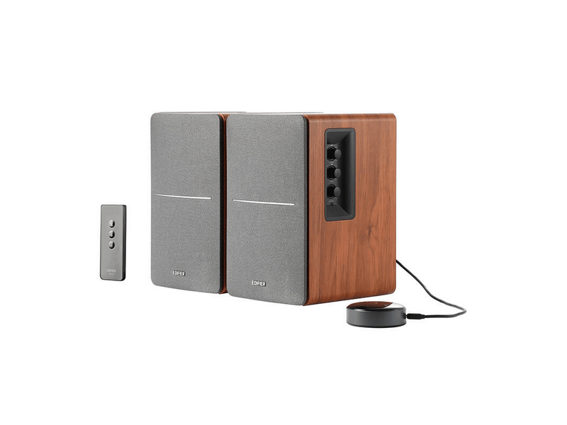 Edifier R1280T 2.0 hangszórók, WiiM Minivel
