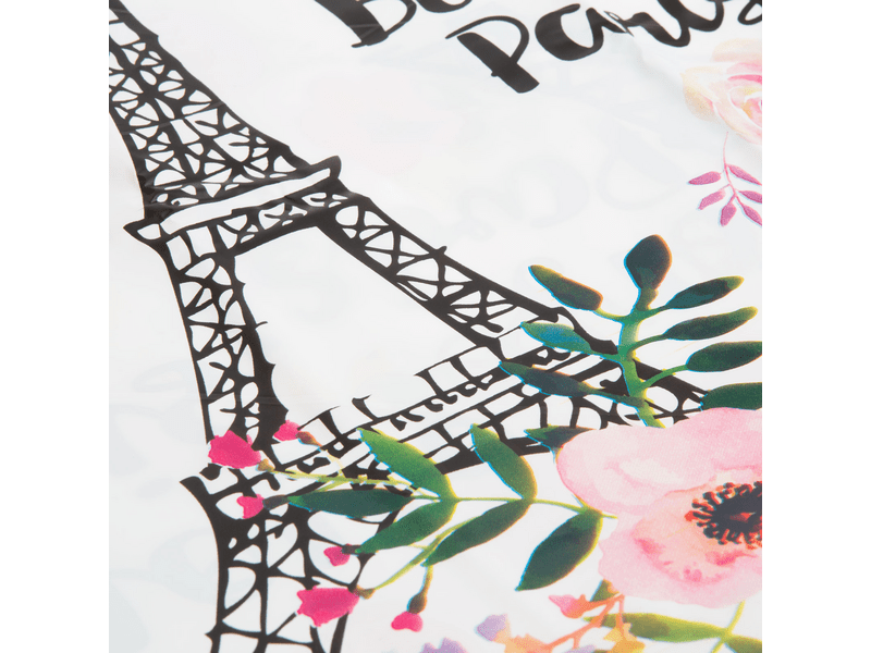 Family 11528D Zuhanyfüggöny - Eiffel-torony mintás - 180 x 180 cm