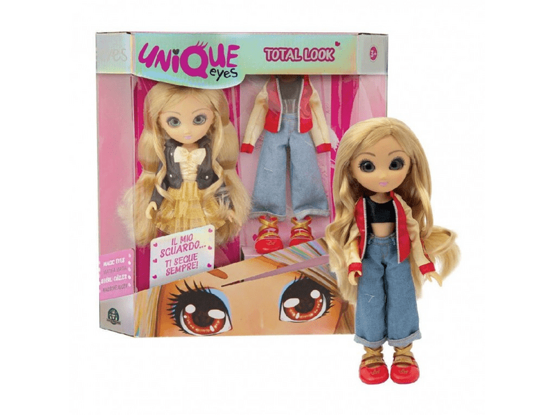 Unique Eyes: Bűvös szemű baba, kétféle ruhában, 1 db - többféle (MYM01000)