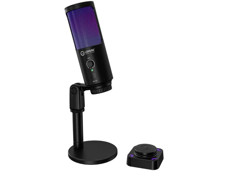 Lorgar SMP40 RGB Mikrofon, fekete (LRG-SMP40-BK)
