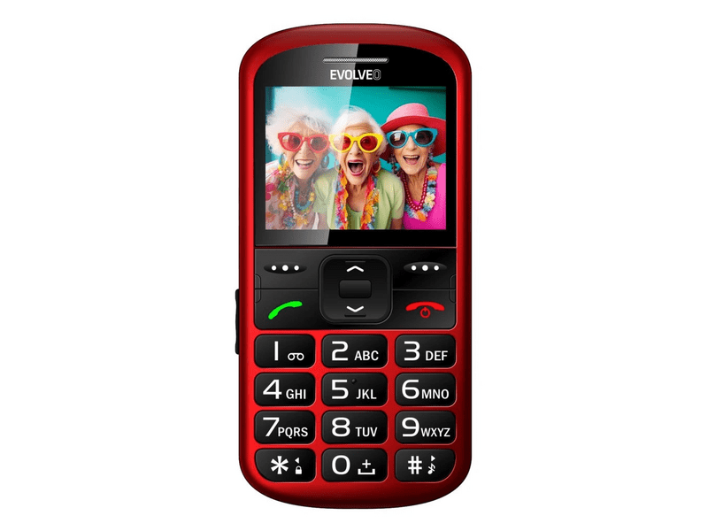 Evolveo EasyPhone XS Mobiltelefon, piros (EP-570-XS-RD)