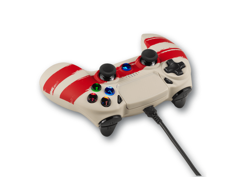 Spartan Gear Hoplite 2 PS4/PC Kontroller, Red line (109034)