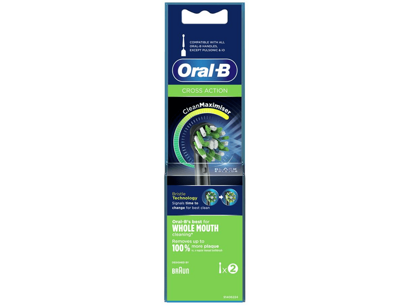 Oral-B EB50BK-2 Cross Action rezervna glava, 2 kom, crna