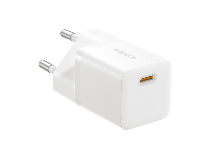 Baseus GaN5 Mini hálózati gyorstöltő 25W, fehér (P1011090921300)