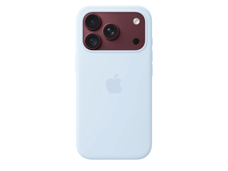 Apple iPhone 18 Pro szilikon tok, MagSafe-rögzítésű, búzavirágkék (MK8W4ZM/A)