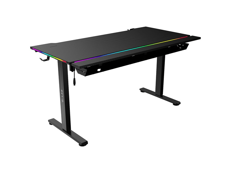 The G-Lab K-Desk Platinium Gamer asztal, 140x75cm