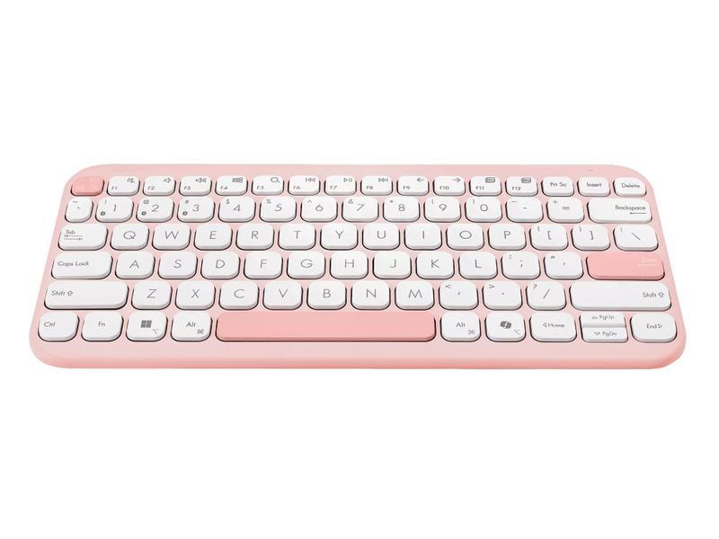 Asus Marshmallow KW100 vezeték nélküli billentyűzet, rózsaszín (KW100PKHU)