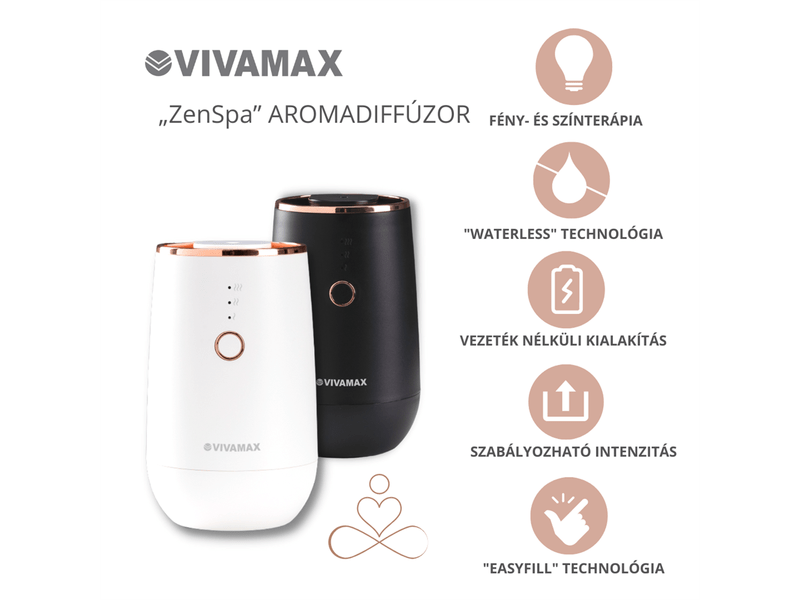 ZenSpa wireless aromadiffúzor,fekete