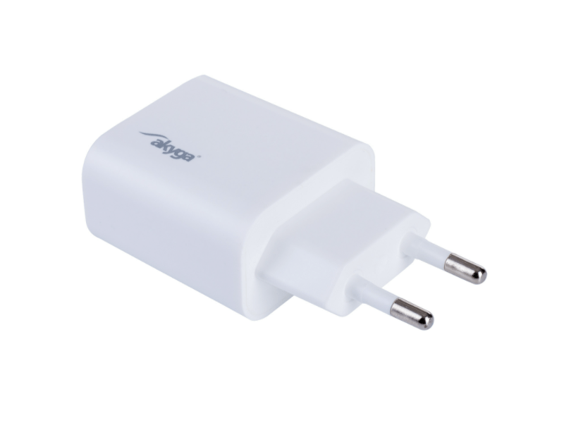 Akyga USB Töltő AK-CH-12 USB-A + USB-C PD 5-12V / max. 3A 18W Quick Charge 3.0