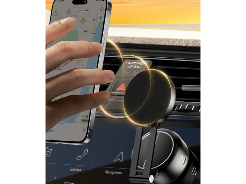 XO 166 mágneses telefontartó,fekete