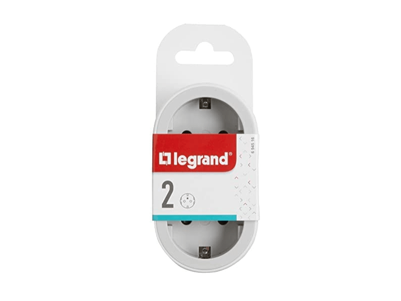 Legrand 694516 2P+F Kettős elosztó biztonsági zsaluval, 16 A