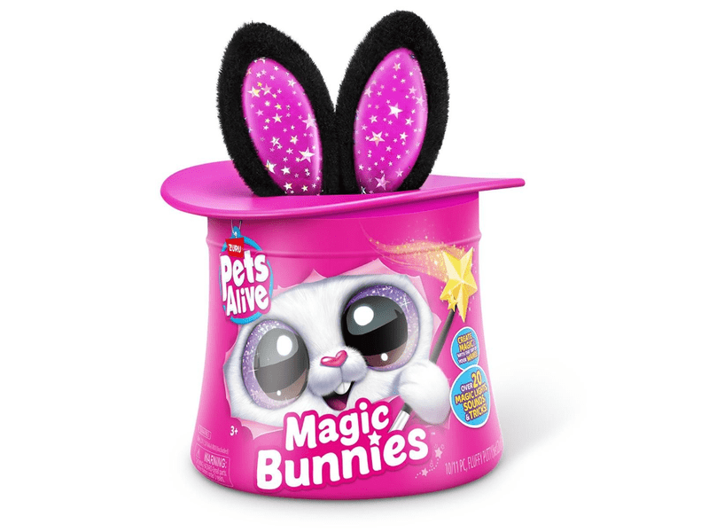 Zuru Pets Alive Magic Bunny iznenađujući zeko u mađioničarskom šeširu (9549)