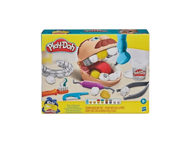 Hasbro Play-Doh -Dr. Drill és Fill fogászata gyurmaszett (F12595L0)