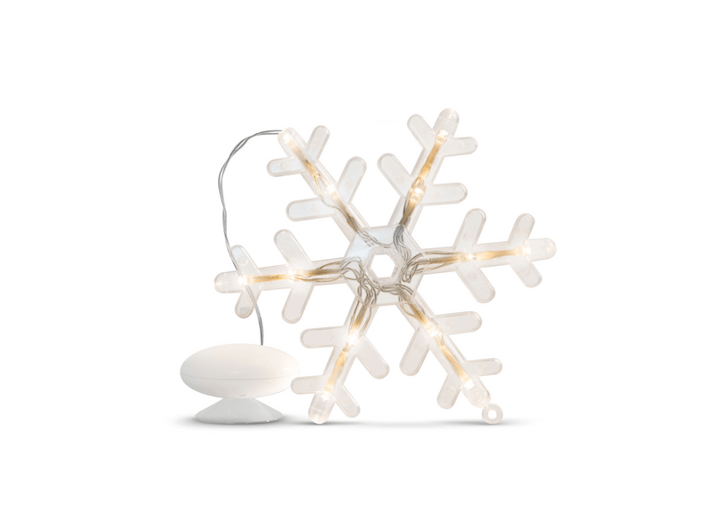 Family LED dekoráció - hópehely