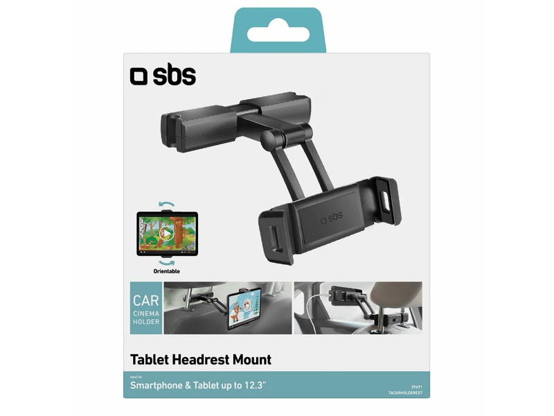 SBS Kihúzható fejtámla tartó okostelefonokhoz és táblagépekhez (TACARHOLDERKEXT)