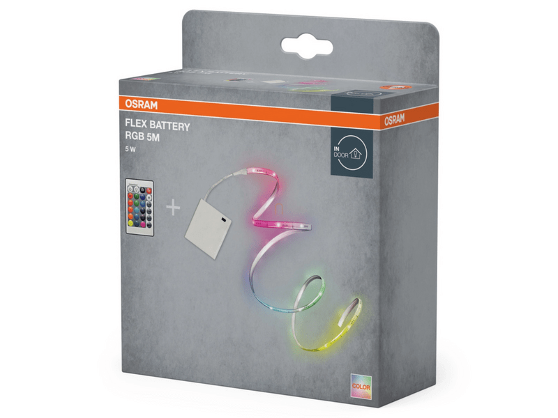 Osram Flex Battery 5M RGB Remote Control LED Szalag, elemes