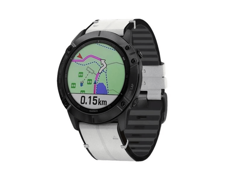 Gigapack Garmin Enduro 3 Okosóra pótszíj, világosszürke, 26mm, bőr hatású, QuickFit (GP-149251)