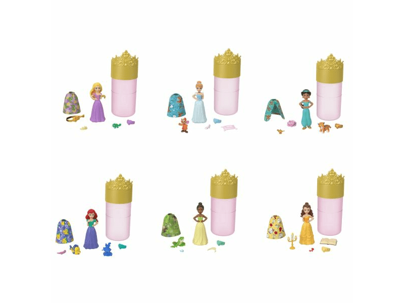 Disney hercegnők: Color Reveal meglepetés mini baba
